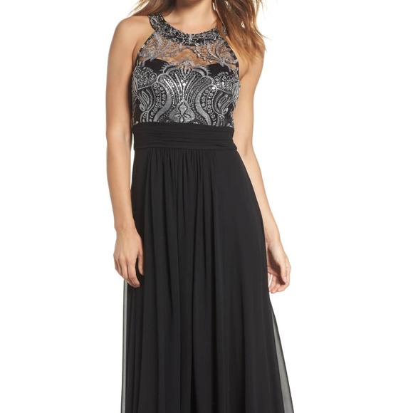 Nordstrom Eliza J Lace Bodice Gown - Picture 1 of 7